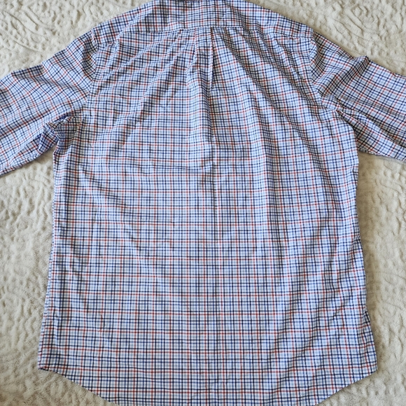 Lauren Ralph Lauren Shirt Mens Tall Fit Supima Cotton 17  36/37 Check Plaid - Picture 4 of 12